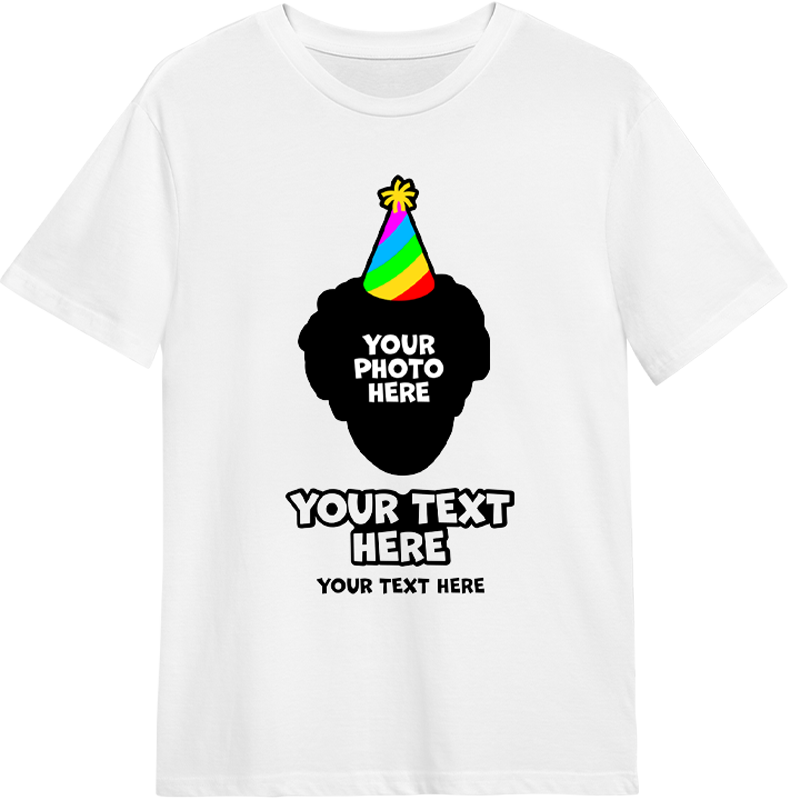 Birthday Party Hat T-Shirt - front view