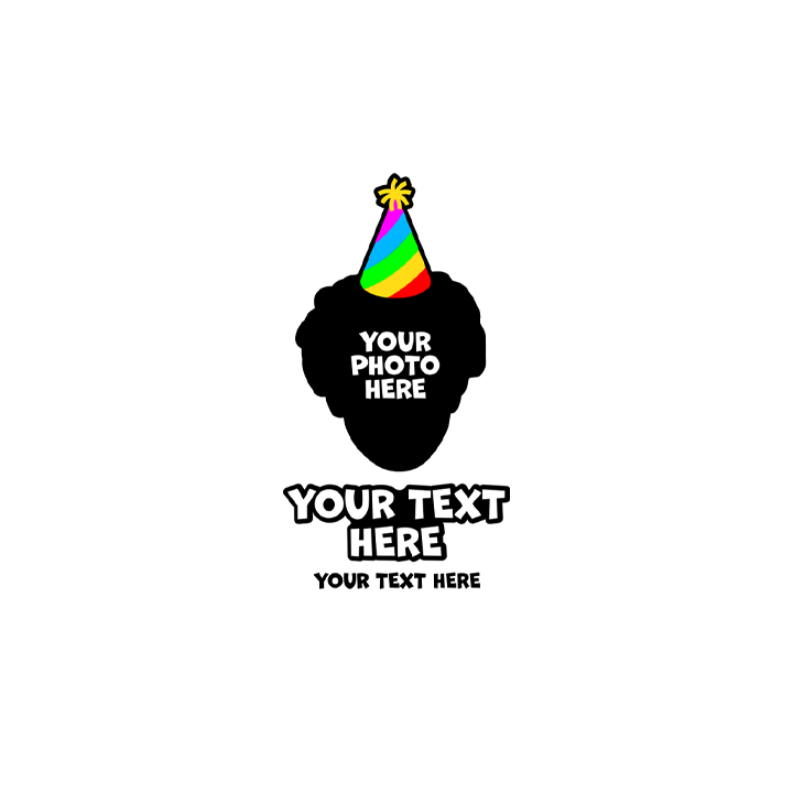 Birthday Party Hat T-Shirt - front view