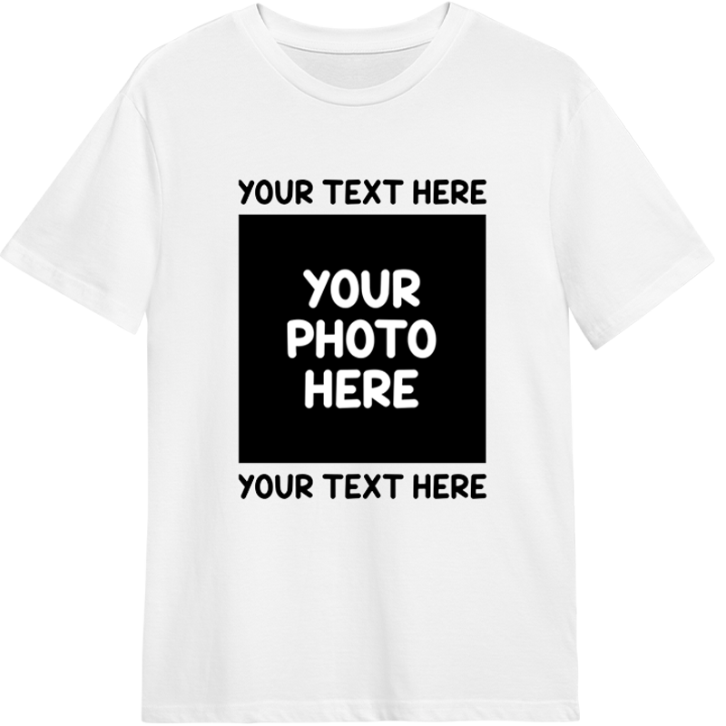 Birthday Photo T-Shirt - front view
