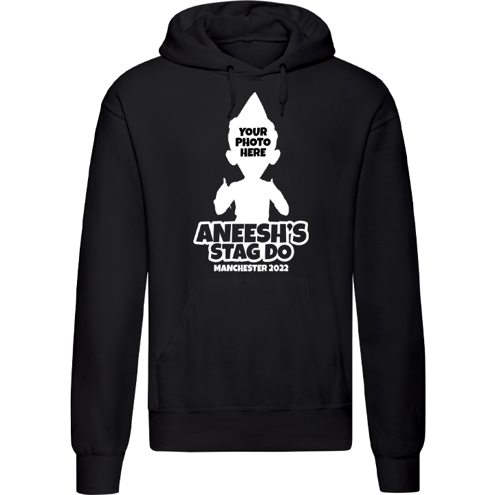 Caricature Print Hoodie - front view