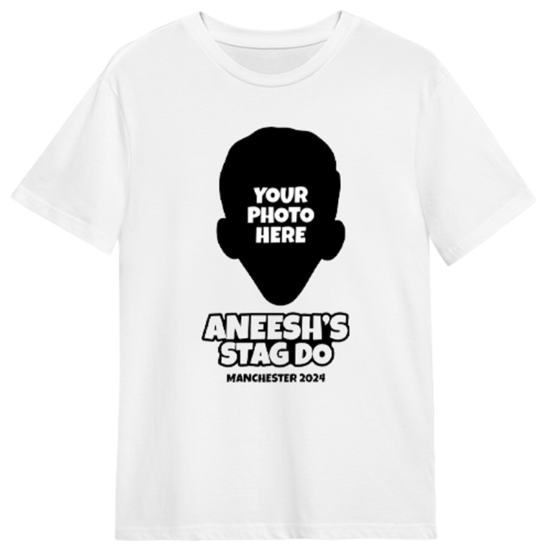 Caricature Print Stag Do T-Shirts - front view