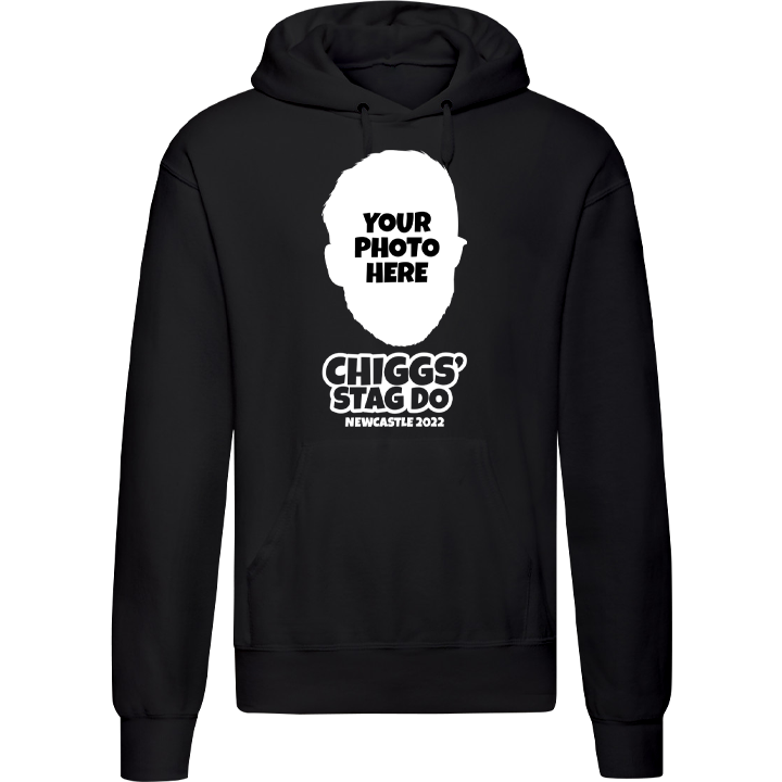 Illustration Print Hoodie - front view