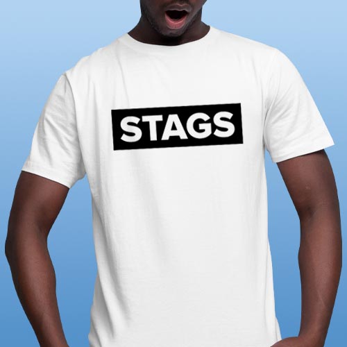 Stags T-Shirt - Block Design T-Shirt