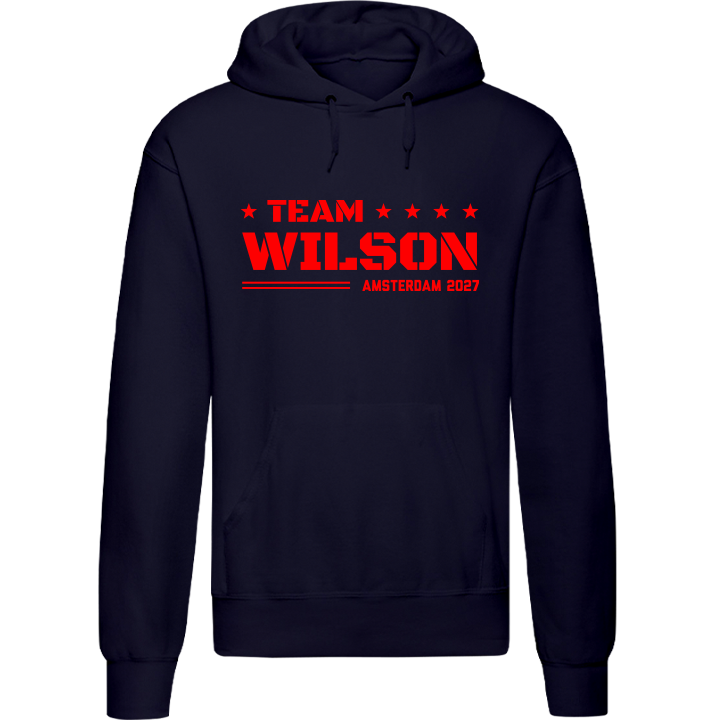 Stag Do Illustration from Photo Hoodie – Illustration, Text, Location on Pink Hoodie