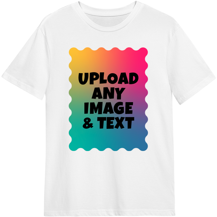 A custom stag do t shirt that reads Upload Any Image & Text 