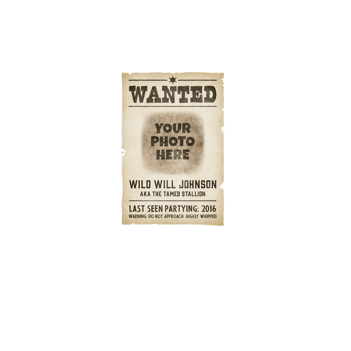 Wanted Poster T-Shirt - front view