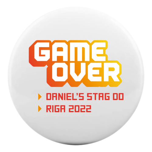 Game Over Retro Badge