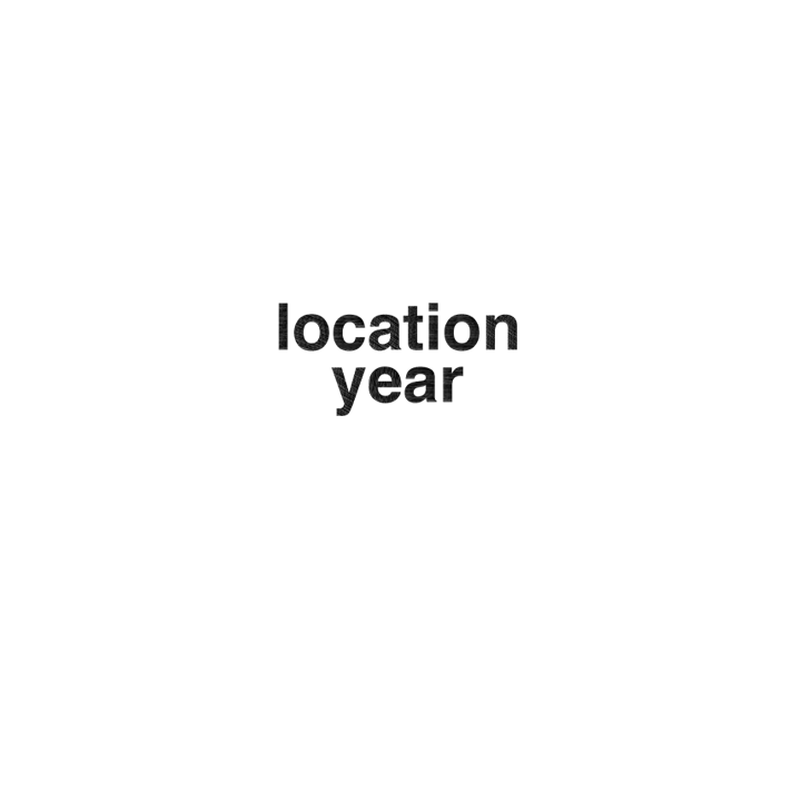 Location Year Hat - front view