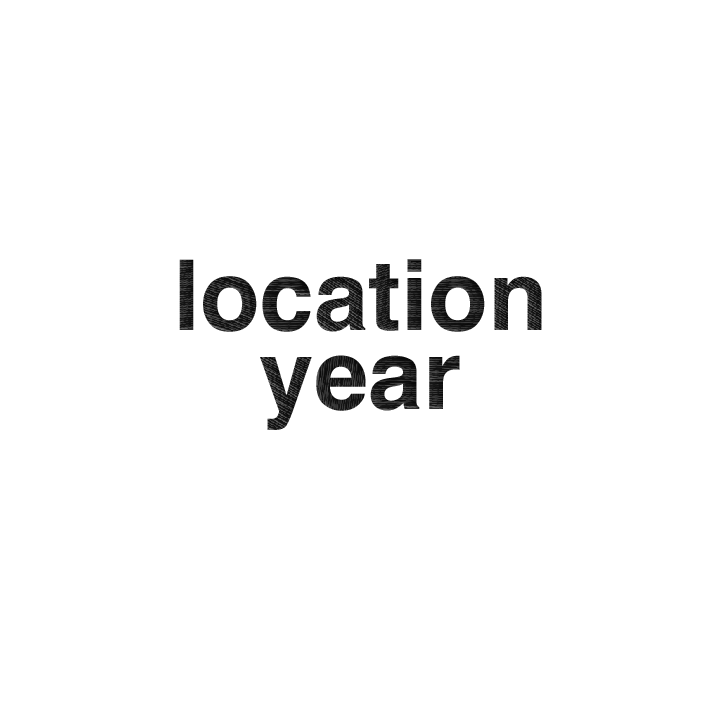 Location Year Hat - zoom view'