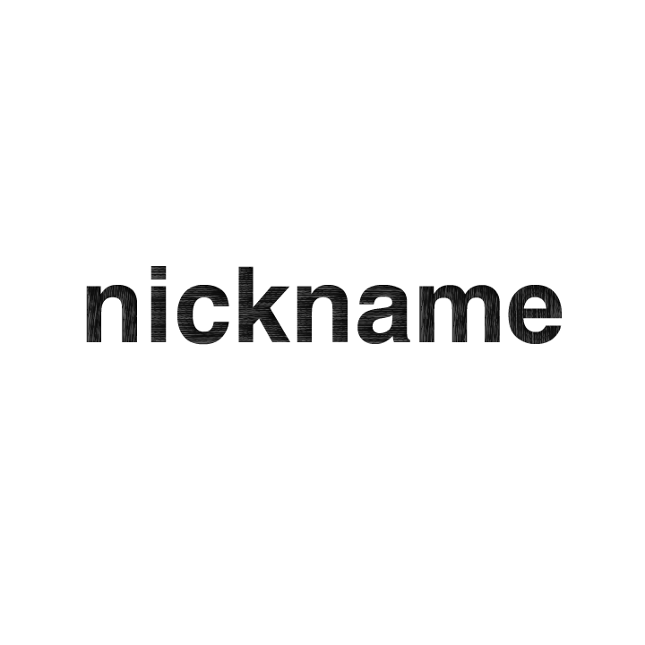 Nickname Hat - zoom view'
