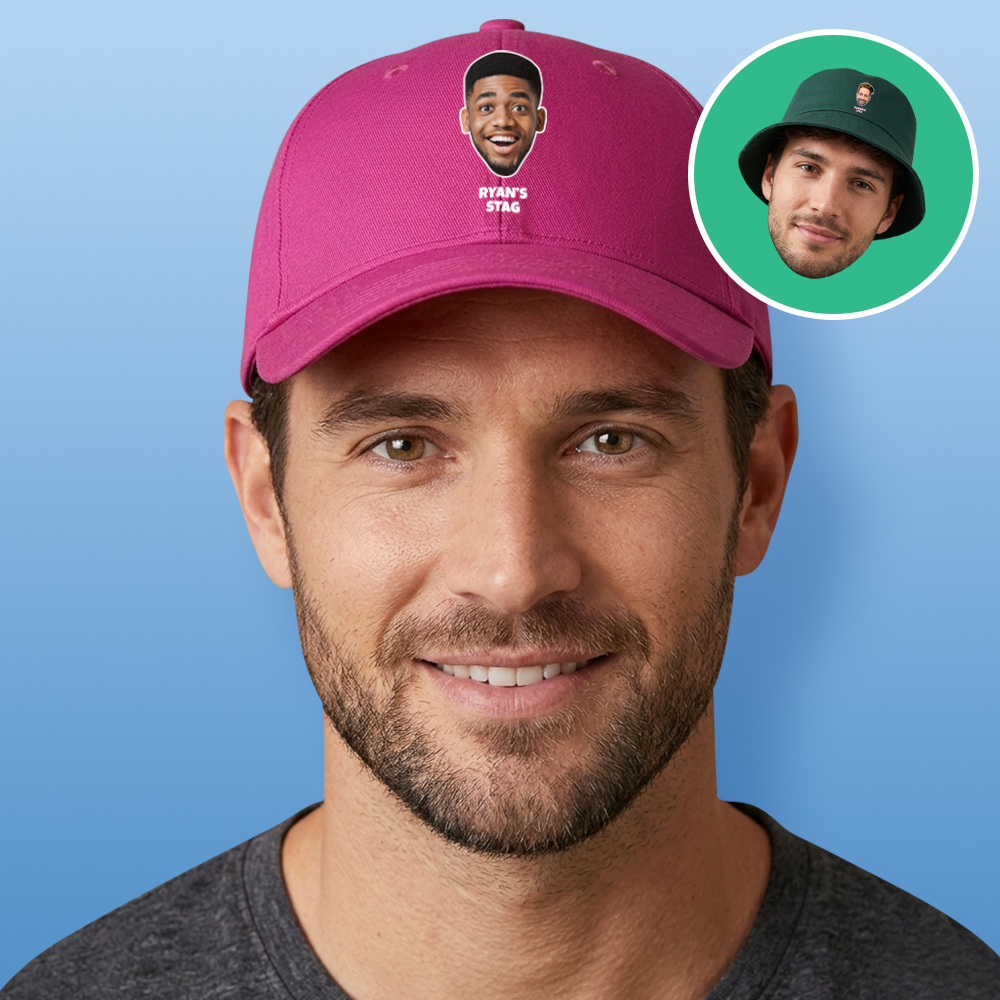 Photo Print Bucket Hats & Caps