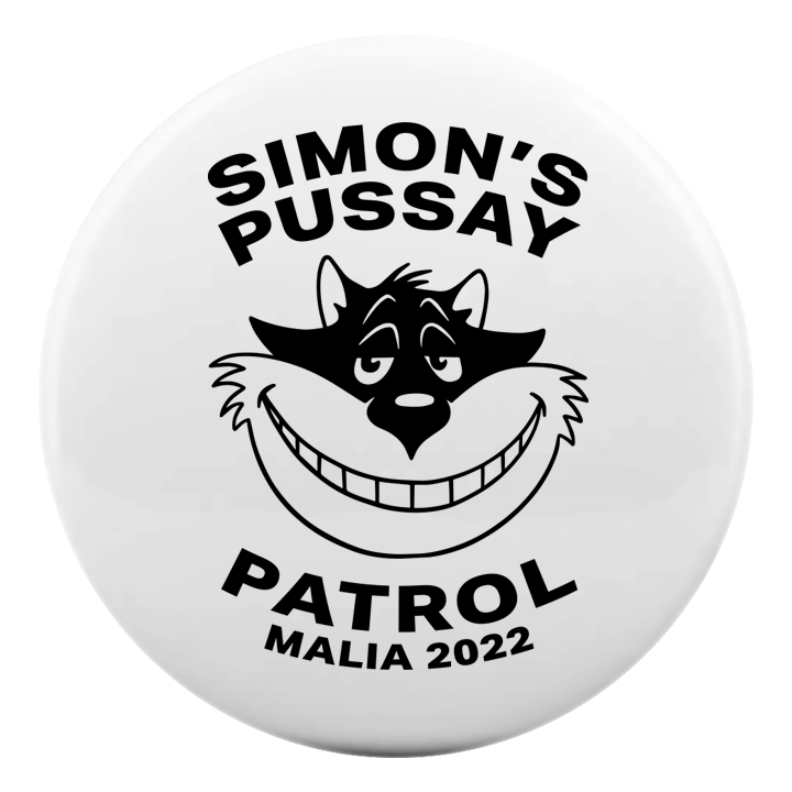 Pussay Patrol Badge - front view
