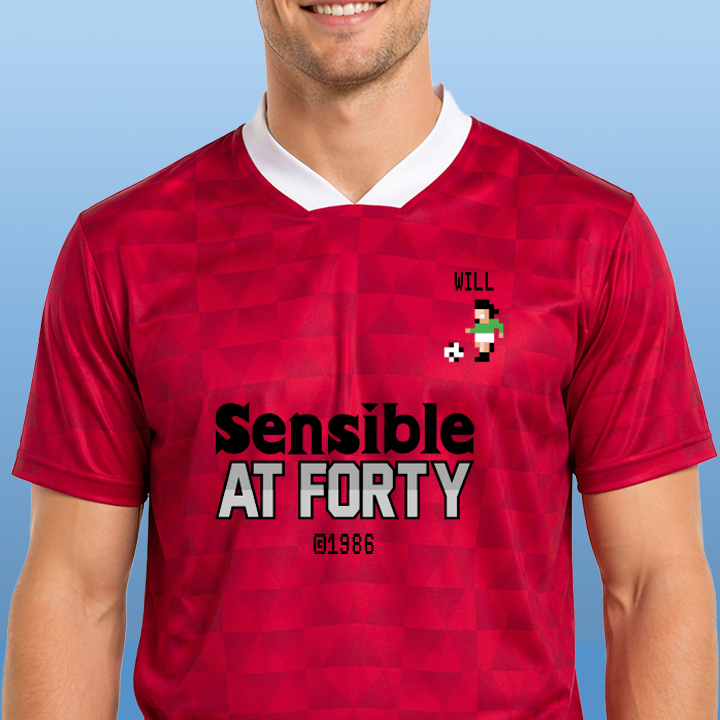 Sensible Birthday Football - 40th T-Shirt