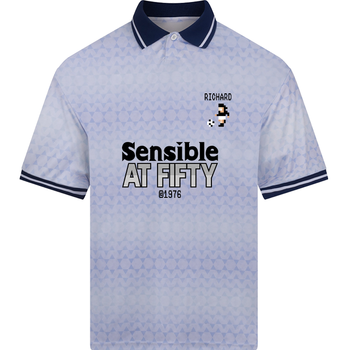 Sensible Birthday Football - 50th T-Shirt - front view