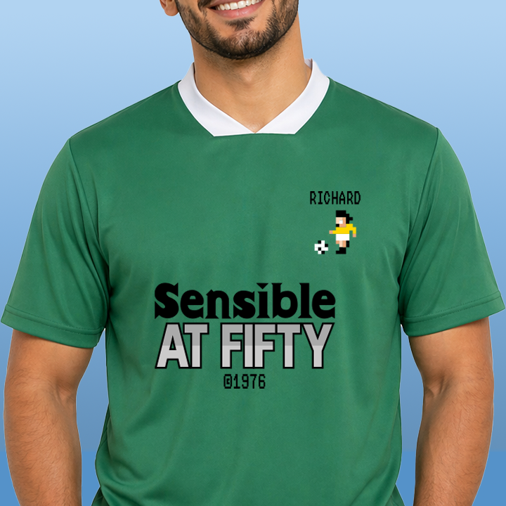Sensible Birthday Football - 50th T-Shirt