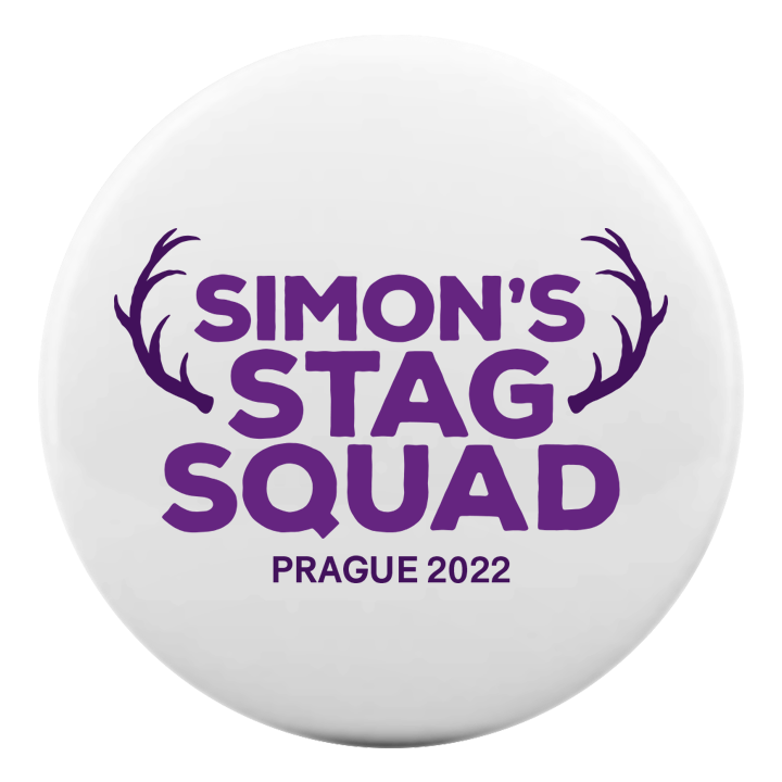 Stag Squad Antlers Badge - front view