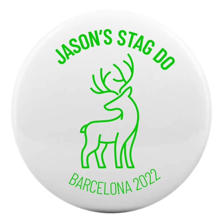 Stag Outline Badge - front view