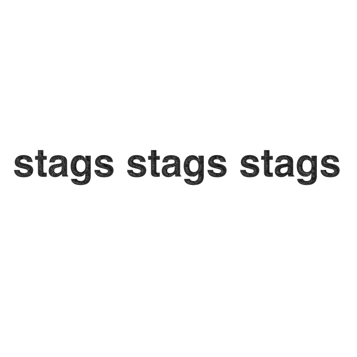 Stags Stags Stags Hat - zoom view'