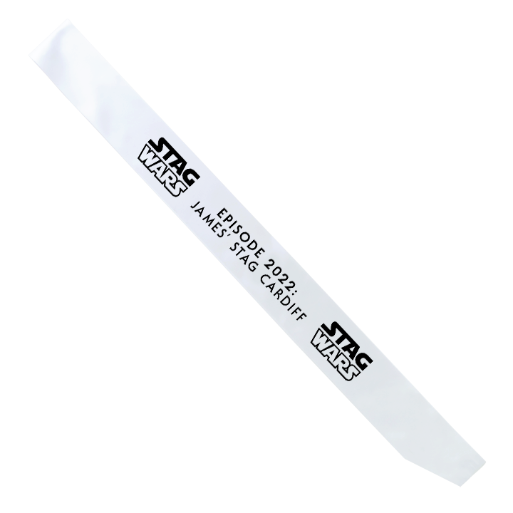 Stag Wars Sash - front view