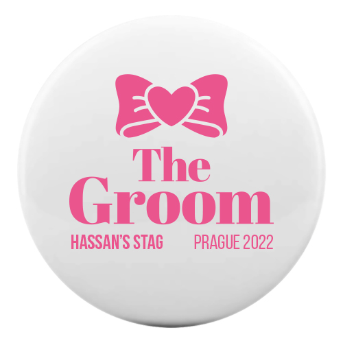 The Groom Bow Badge