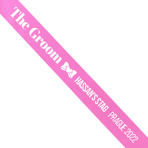 The Groom Bow Sash