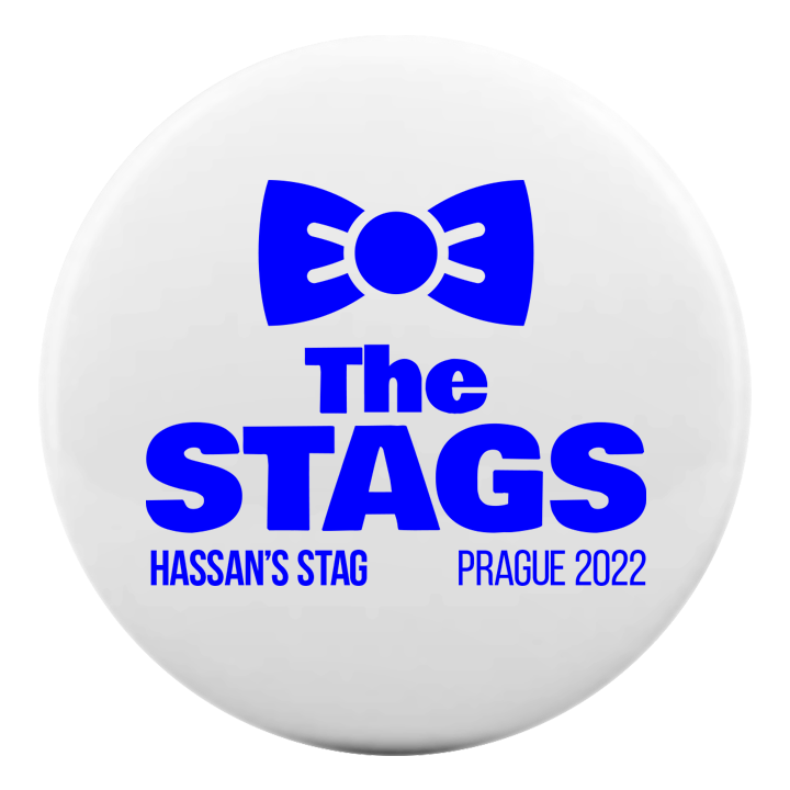 The Stags Bowtie Badge - front view