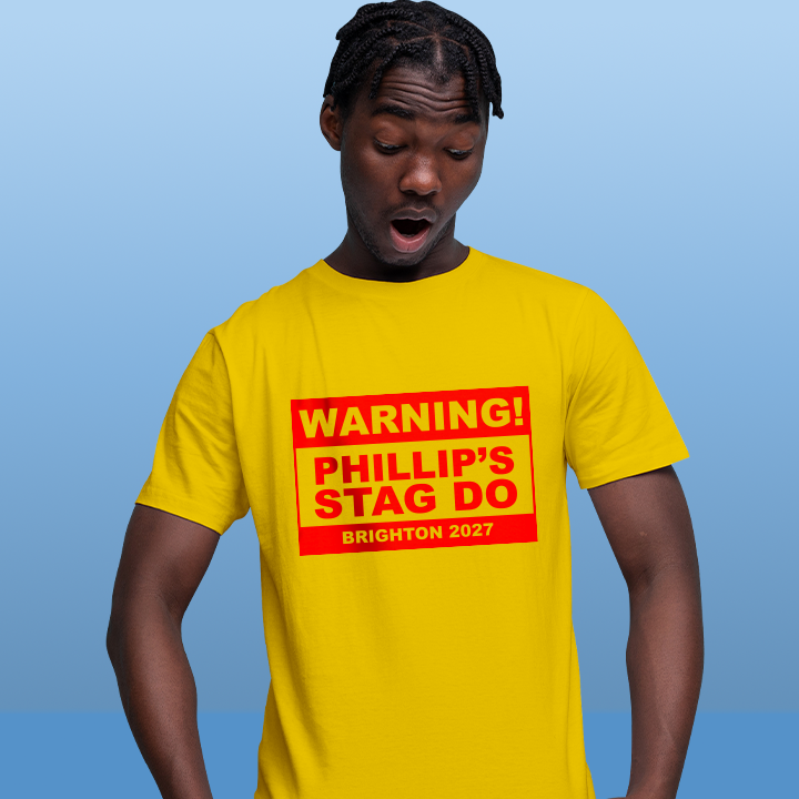 Warning Stag Do T-Shirt