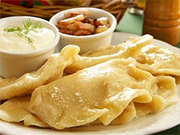 Pierogi on a plate