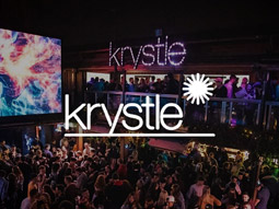 People dancing outside at Krystle