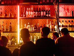 People dancing in a club on a dance floor