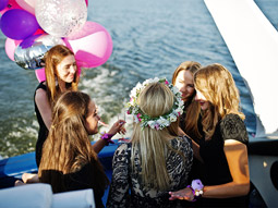 A catamaran cruise on the sea on a sunny day in Valencia