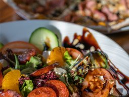 A meal set out on a table in Lisbon