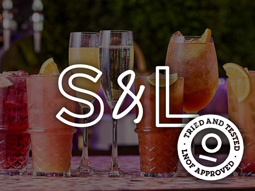 Bottomless brunch on a table with cocktails and the Slug and Lettuce logo overlayed