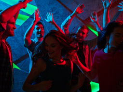 People dancing in a club in Porto