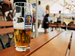 Four steins full of beer