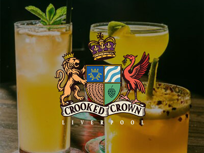 Four different red and orange cocktails 