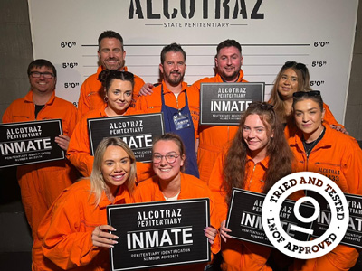 Team LNOF at Alcotraz the Immersive Cocktail Experience