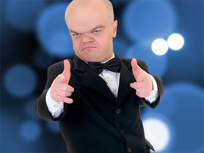 A man with dwarfism giving two thumbs up - Rank #6