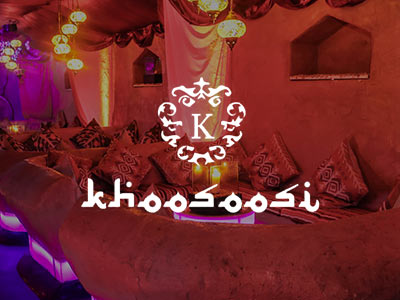 Khoosoosi logo over an image of some Indian style sofas