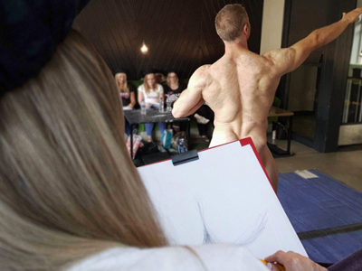 Newcastle Nude Life Drawing - Male Model 