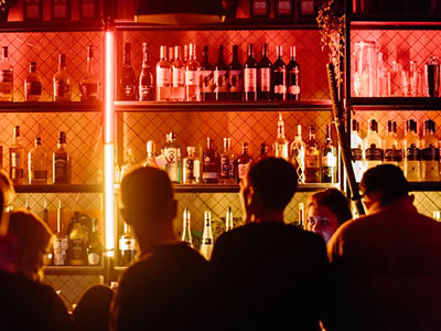 People dancing in a club on a dance floor