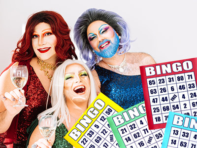 Drag queens and bingo cards