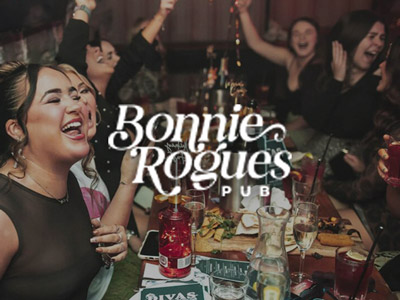 People drinking and having fun at Bonnie Rogues