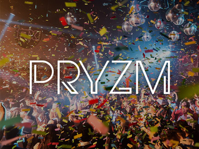 Confetti coming down on people dancing at Pryzm