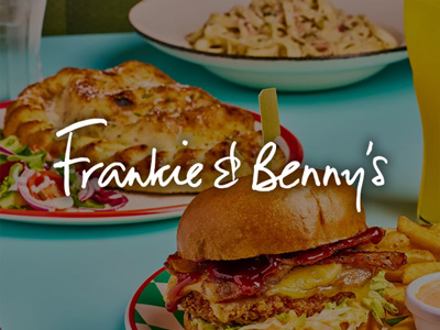 Belfast Frankie & Benny's - 2 Course Meal