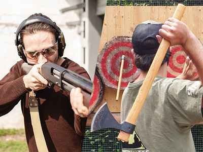 Edinburgh Clay Pigeon Shooting and Axe Throwing
