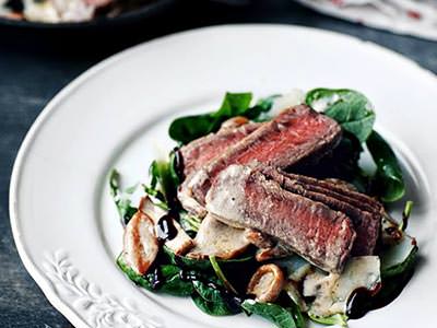 Food on a white plate