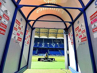 The tunnel to the pitch at Volksparkstadion - Rank #9