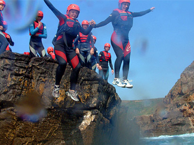 Coasteering - Rank #2 Unusual CardiffStag Activities