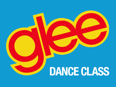Blue, red and yellow dance class logo for Glee 